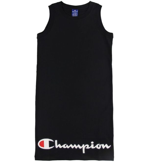 Champion Fashion Kjole - Sort m. Logo - 18-20 år - Champion Kjole
