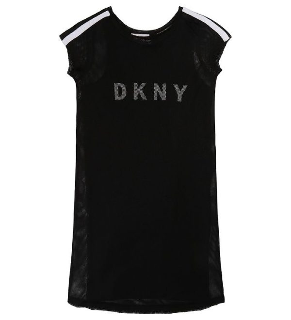 DKNY Kjole - Sort m. Logo - 16 år (176) - DKNY Kjole