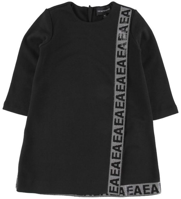 Emporio Armani Kjole - Sort m. Glimmer - 12 år (152) - Emporio Armani Kjole