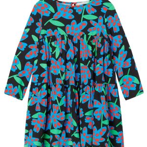 Stella McCartney Kids Kjole - Spotty Flowers - Sort/Blomstret - 12 år (152) - Stella McCartney Kids Kjole