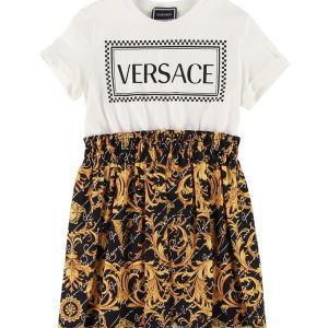 Versace Kjole - Sort/Hvid - 12 år (152) - Versace Kjole