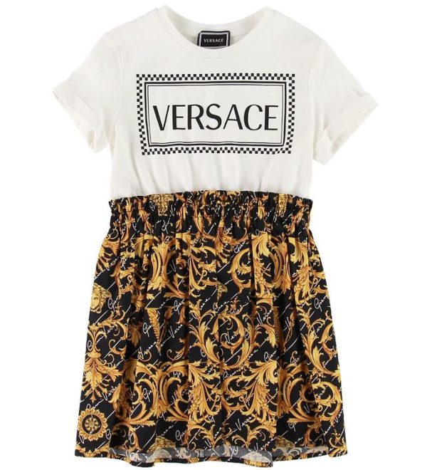 Versace Kjole - Sort/Hvid - 14 år (164) - Versace Kjole