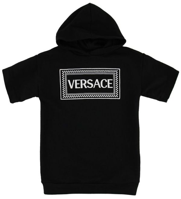 Young Versace Kjole - Sweat - Sort m. Logo - 7 år (122) - Versace Kjole