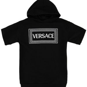 Young Versace Kjole - Sweat - Sort m. Logo - 8 år (128) - Versace Kjole