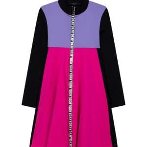 DKNY Kjole -Sort m. Pink/Lilla - 10 år (140) - DKNY Kjole
