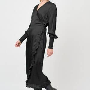 CRÉTON CRJollie wrap kjole (SORT 38)