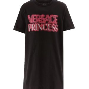 Versace Kjole - Sort/Pink - 10 år (140) - Versace Kjole