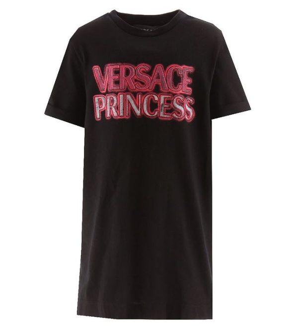 Versace Kjole - Sort/Pink - 12 år (152) - Versace Kjole