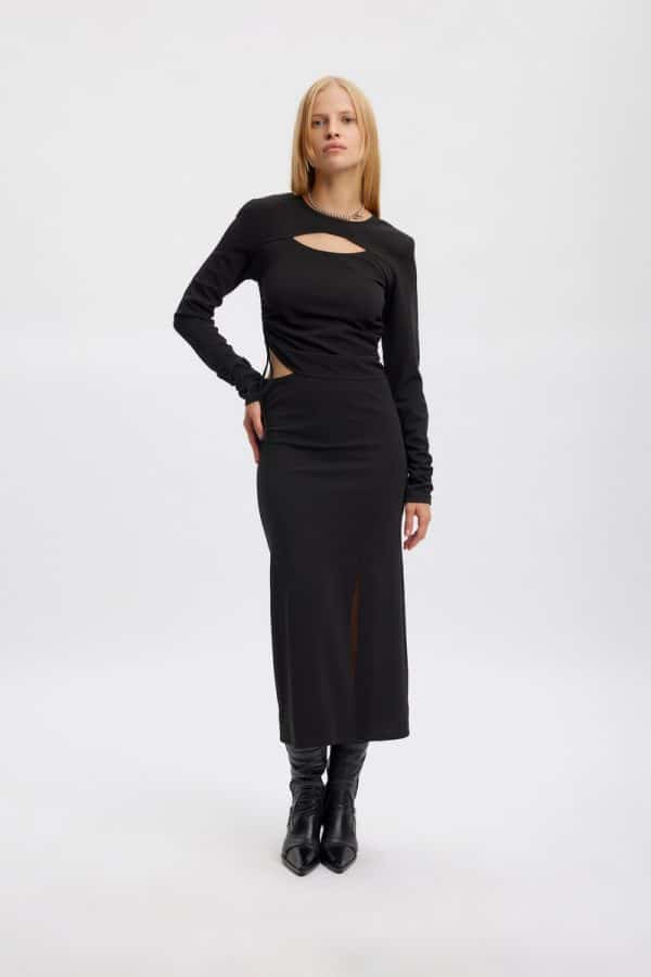 Gestuz Selahgz Kjole 10906609 7 Sort, Størrelse: 38, Farve: Sort, Dame