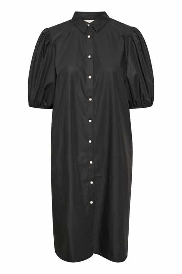 Kaffe Kacilla Skjorte Kjole 10506371 100121 Sort, Størrelse: 34, Farve: Sort, Dame