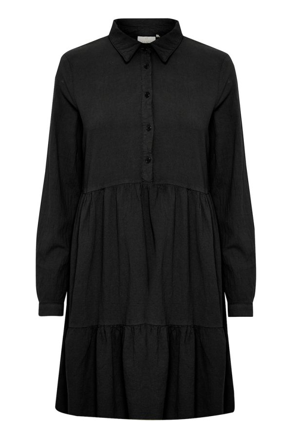 Kaffe Kanaya Kjole 10505399 100121 Sort, Størrelse: 36, Farve: Sort, Dame