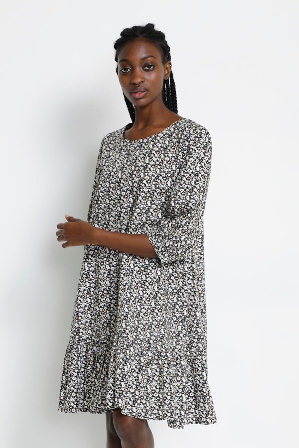 My Essential Wardrobe Mwmalia Kjole 3747 102445, Farve: Sort/Hvid Print, Størrelse: 34, Dame