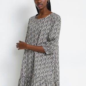 My Essential Wardrobe Mwmalia Kjole 3747 102445 Sort, Størrelse: 36, Farve: Sort/Hvid Print, Dame