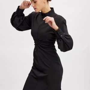 Gestuz Roamleegz Long Kjole 10906719 7 Sort, Størrelse: 36, Farve: Sort, Dame
