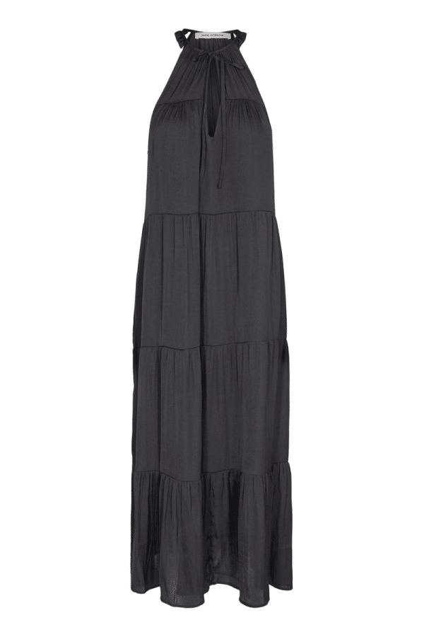 Sofie Schnoor Long Kjole S232354 100, Størrelse: M, Farve: Sort, Dame