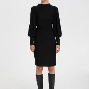 Gestuz Rifagz Puff Kjole 10904985 7 Sort, Størrelse: XS, Farve: Sort, Dame