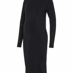 Eva langærmet midi kjole - Black - M
