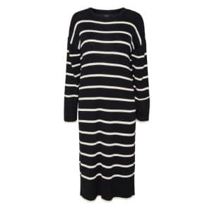 Vero Moda dame kjole VMJOANA - Black Stripes W. Birch