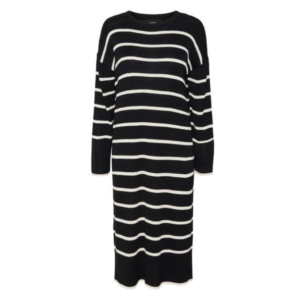 Vero Moda dame kjole VMJOANA - Black Stripes W. Birch