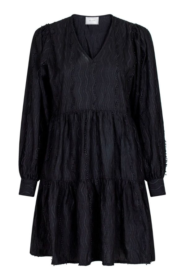 Neo Noir - Kjole - Katrina Wave Dress - Black