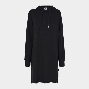 Bambus hoodie kjole | Sort kjole hoodie fra JBS of Denmark, XL