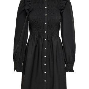 Only smock kjole l/s, Aspen, black - 164,XS+,34