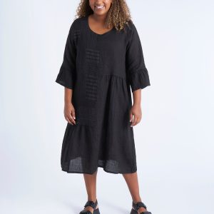 Pont Neuf - Kjole - Pnlaetita - Black - 3xl/54-56