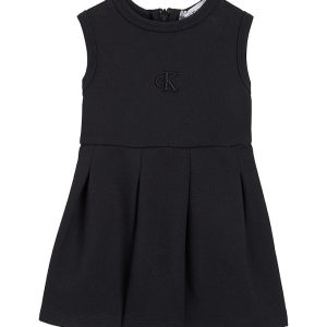 Calvin Klein Kjole - Ceremony Fit Flare Punto - Sort