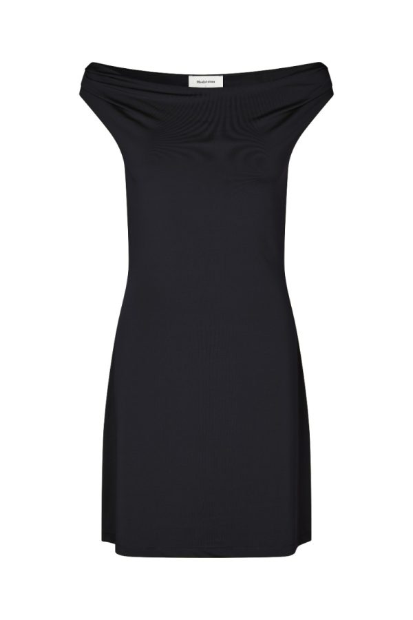 Modström - Kjole - HimaMD Off-shoulder Dress - Black