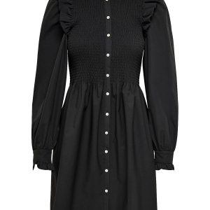 Only smock kjole l/s, Aspen, black - 164 - XS+ - 34