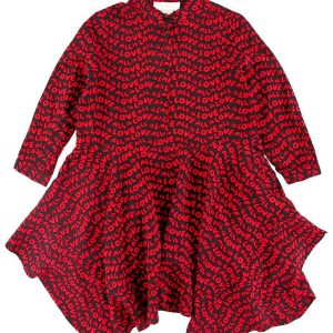 Stella McCartney Kids Kjole - All Is Love - Sort/Rød