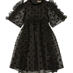 Stella McCartney Kids Kjole - Sort m. Prikker