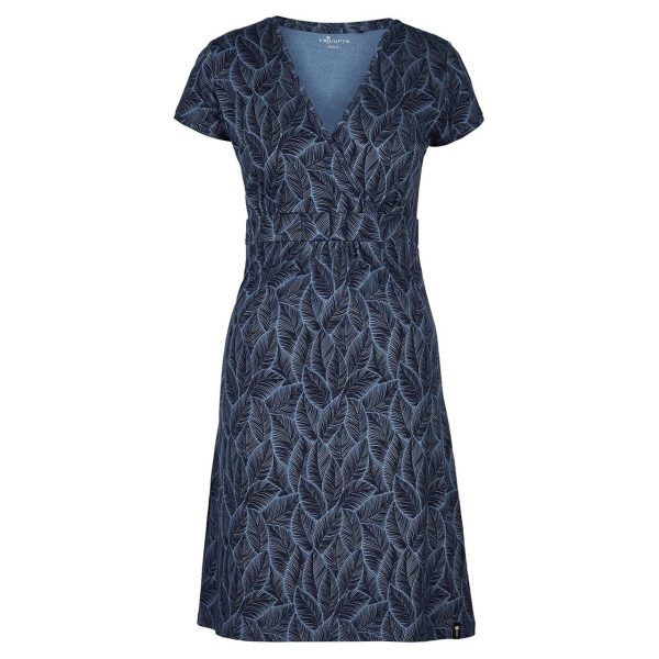 Frilufts Womens Hedje Printed Dress (Sort (DARK SAPPHIRE AOP BICL LEAVES) Large)