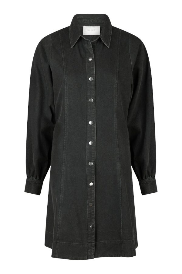 Neo Noir - Kjole - Hanne Denim Dress - Black