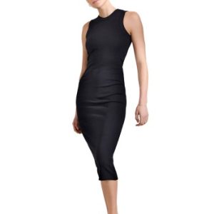 Bread and Boxers Dress Ribbed Sort økologisk bomuld X-Small Dame