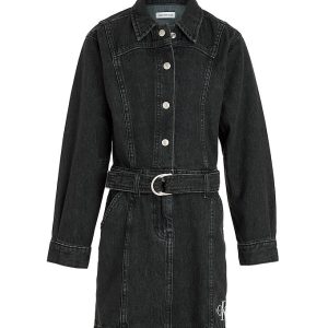 Calvin Klein Kjole - Denim - Lightweigt Black