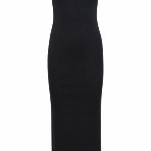 Gestuz Kjole - Drew Contrast Logo - Black