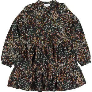 Grunt Kjole - Jessi - Black Flower