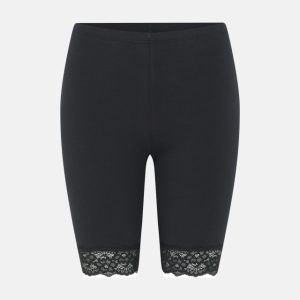 Indershorts m. blonde | Økologisk bomuld | Sort