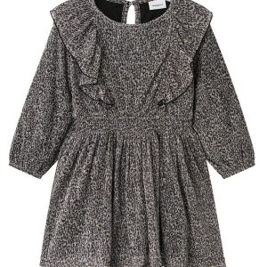 Name It Kjole - NmfRisari - Black/Leo