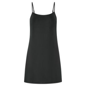 Naturana Slip Plain Sort polyester 38 Dame