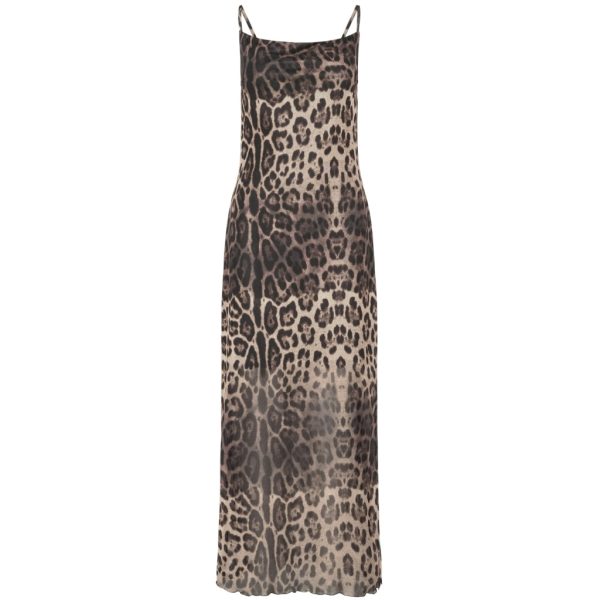 PIECES dame kjole PCALEO - Black Leo
