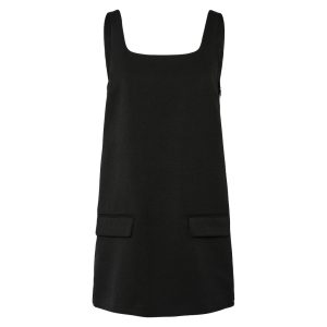 PIECES dame kjole PCFILINE - Black