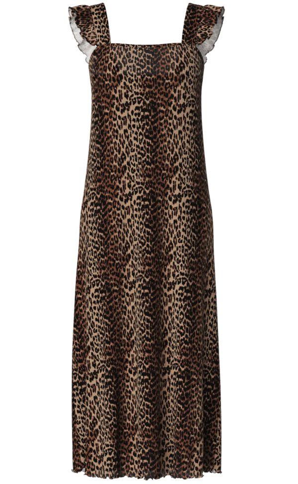 Pieces Kjole - Flora Flounce - Black Leo