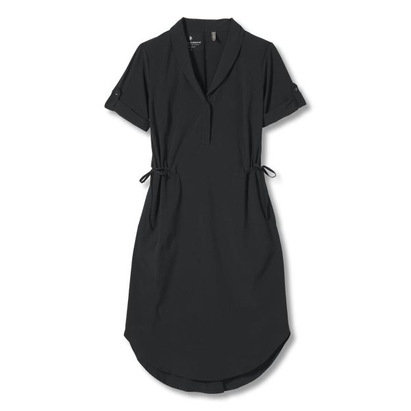 Royal Robbins Womens Spotless Traveler Dress S/S (Sort (JET BLACK) Large)