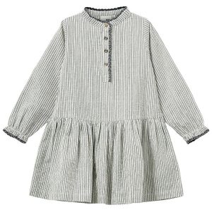 Sofie Schnoor Kjole - Black Thin Stripe