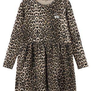Sofie Schnoor Kjole - Bomuld/Viskose - Berrask - Light Brown Leo