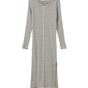Sofie Schnoor Kjole - Rib - Facitasy - Black Striped