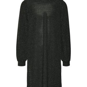 Vero Moda Girl Kjole - VmKanva - Black/Silver Lurex