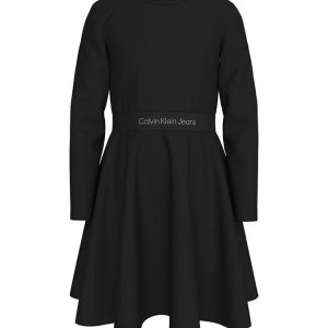 Calvin Klein Kjole - Logo Tape - Sort